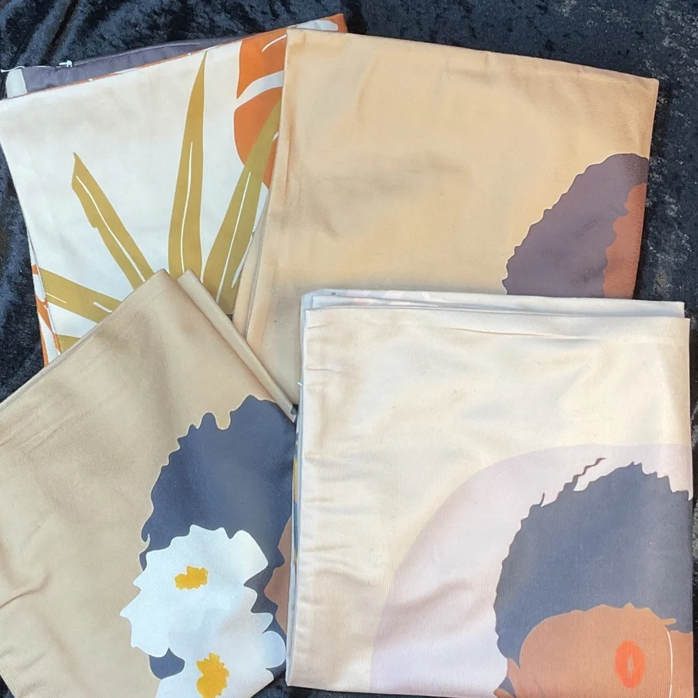 Colorful Artist Boho Pillow covers 4 pieces
